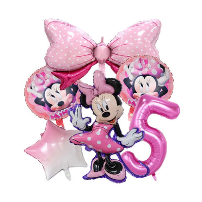Minnie Mouse Birthday Party Disposable Tableware Set - Smarsty