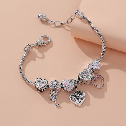 Women's Beaded Love Bracelet for Daily Style - Smarsty