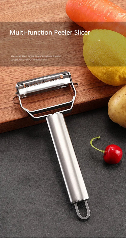 Stainless Steel Peeler Fruit Vegetable Multifunction Grater Julienne Peeler Slice Melon Potato Carrot Cucumber Home Kitchen Tool