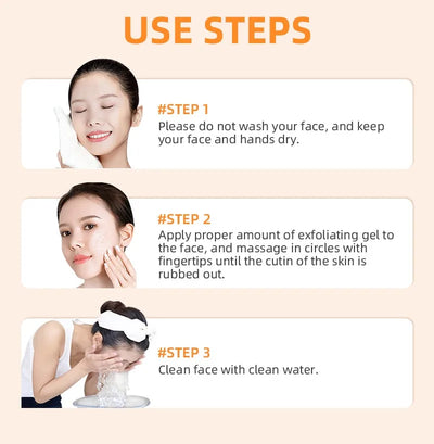 Orange Exfoliating Gel Dead Spot Remover Brighten Peeling 50g Gentle Repair Scrub Whiten Hydrating Moisturizer Korean Skin Care - Smarsty