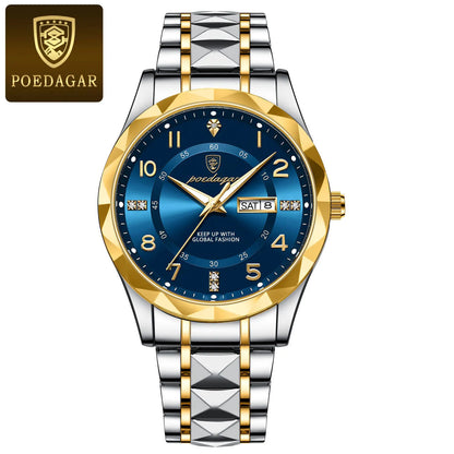 Luxury Waterproof Quartz Watch for Men with Luminous Dial - Smarsty