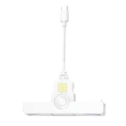 USB2.0/Type-C Smart Card Reader Foldable Common Access Card Reader CAC Reader Compatible for Windows/ OS/Android