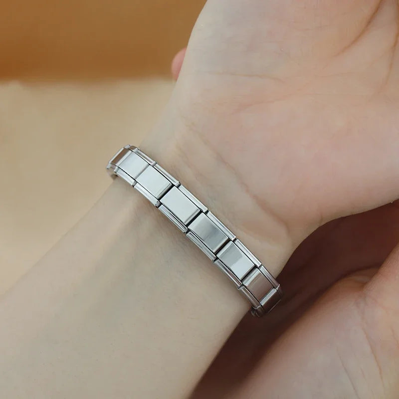Hapiship Women's DIY Stainless Steel Charm Bracelet - Smarsty
