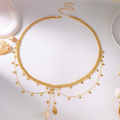 Boho Layered Tassel Belly Chain for Summer Style - Smarsty