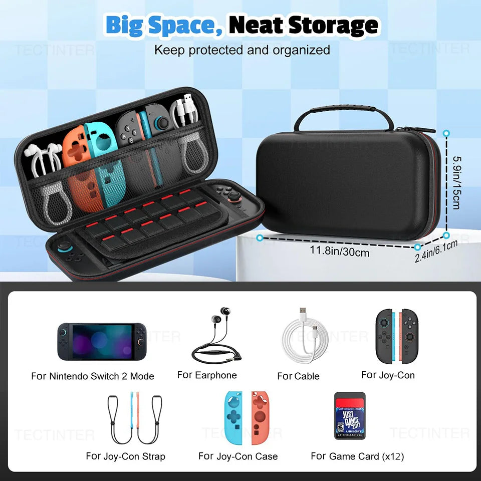 Travel Carrying Case For Nintendo Switch 2 Console - Smarsty