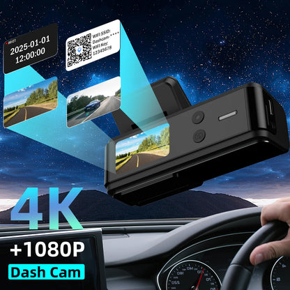 Stunning 4K Dash Cam Front And Rear Night Vision Wifi - Smarsty