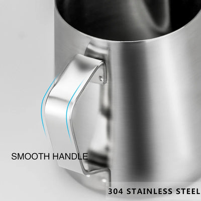 Milk Frother Jug Stainless Steel Container 100ML 350ML 600ML Frothing Pitcher Coffee Cups Latte Barista Espresso Maker Accessory - Smarsty