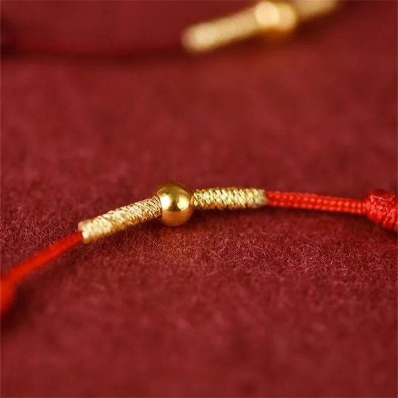 Handmade Lucky Red Bracelet for Wealth and Prosperity - Smarsty