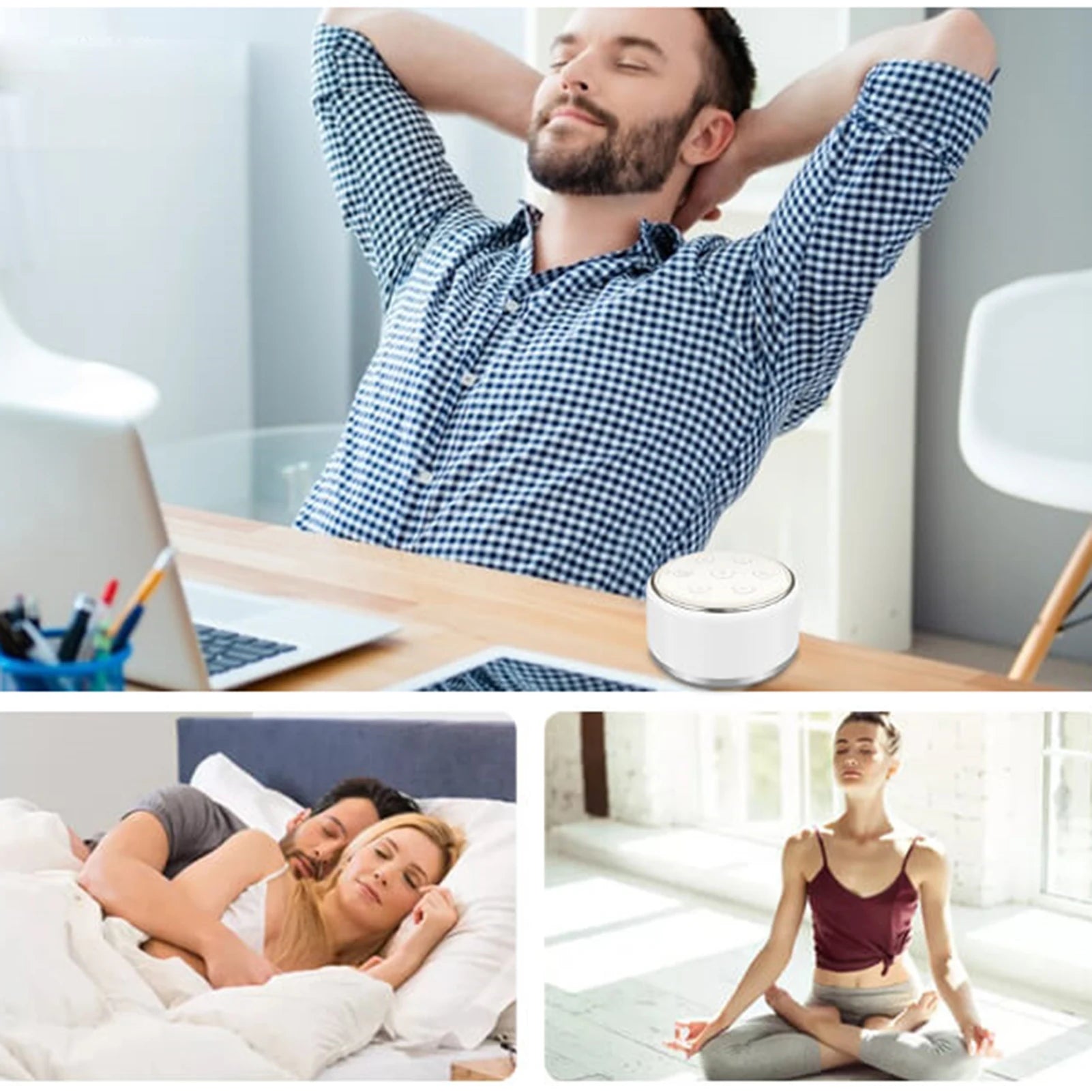 White Noise Machine For Baby Sleep Soothing Night Lights - Smarsty