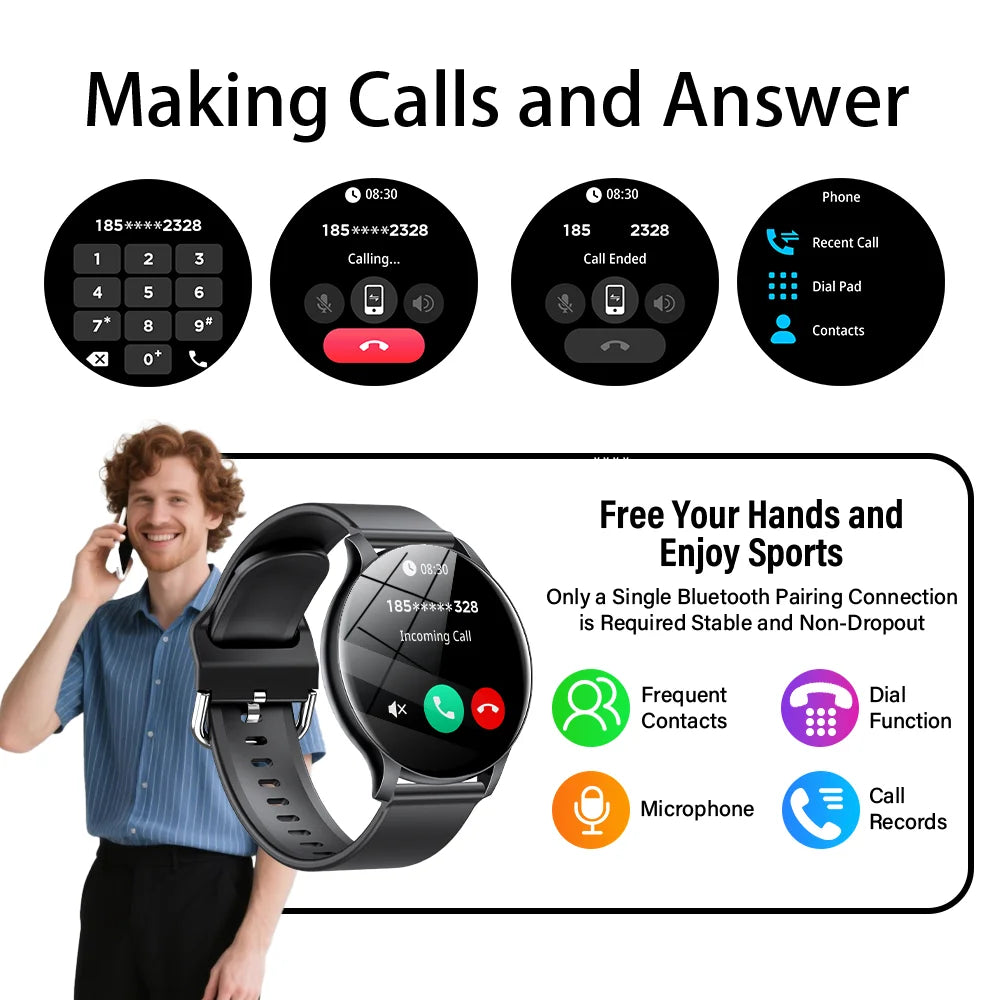Smart Watch with Heart Rate and Sleep Monitor - Smarsty