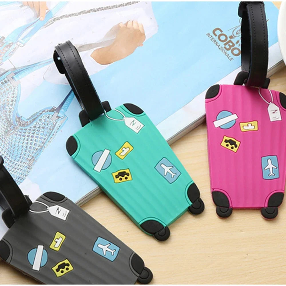 Silicone pattern luggage tag, travel suit identification tag, 3D pattern backpack, PVC hang tag, 3D drip glue - Smarsty