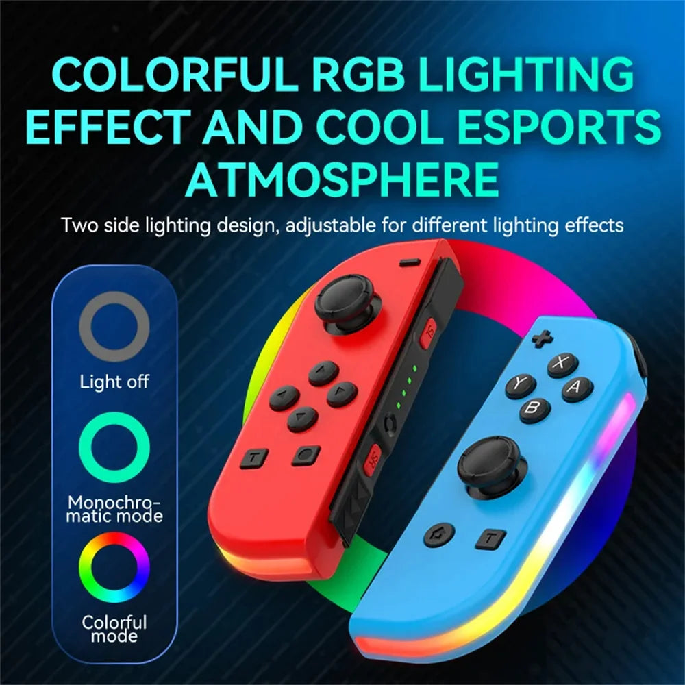 BT 5.2 RGB LED Joy Controller for Nintendo Switch - Smarsty