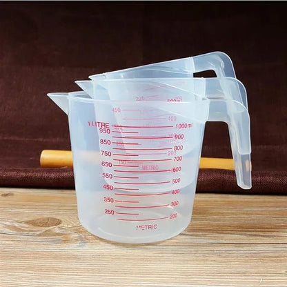 3 Piece Plastic Measuring Cups Set for Accurate Baking - Smarsty