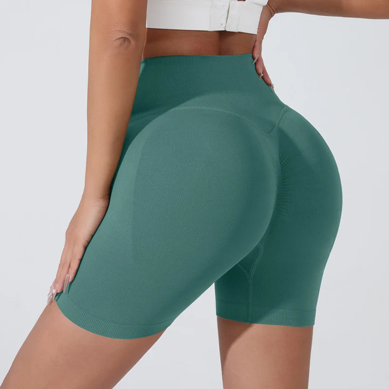Women's High-Waist Breathable Yoga Shorts for Summer Running Short Tights Leggings Cycling Workout Gym Shorts Sports Shorts - Smarsty