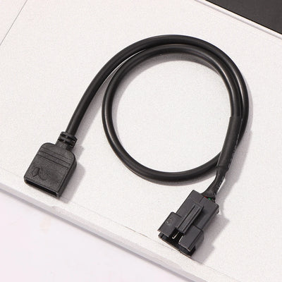 5V 3 Pin/12V 4 Pin 30cm Motherboard RGB LED Light Strip Adapter Conversion Cable