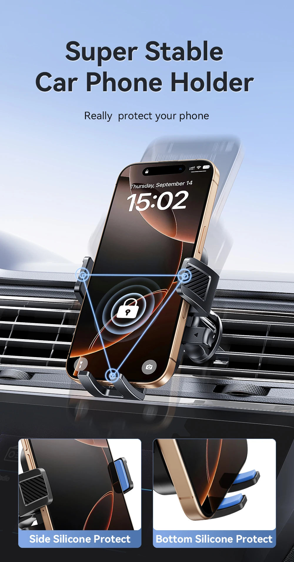 Car Air Vent Phone Holder Mount 360 Rotation Universal - Smarsty