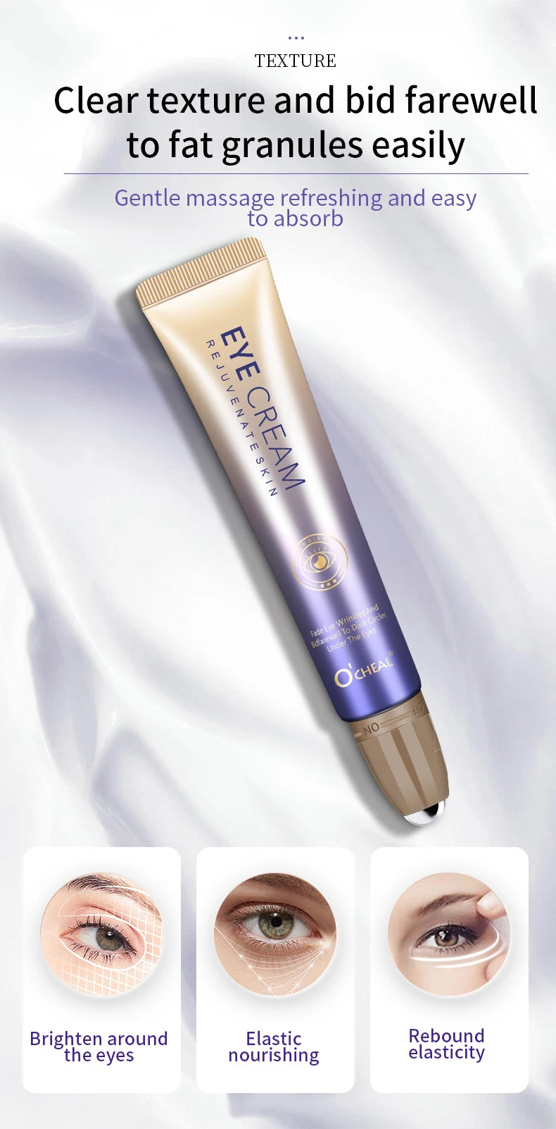 O'CHEAL Anti-Wrinkle Eye Cream With Hydrating Hyaluronic Acid - Smarsty