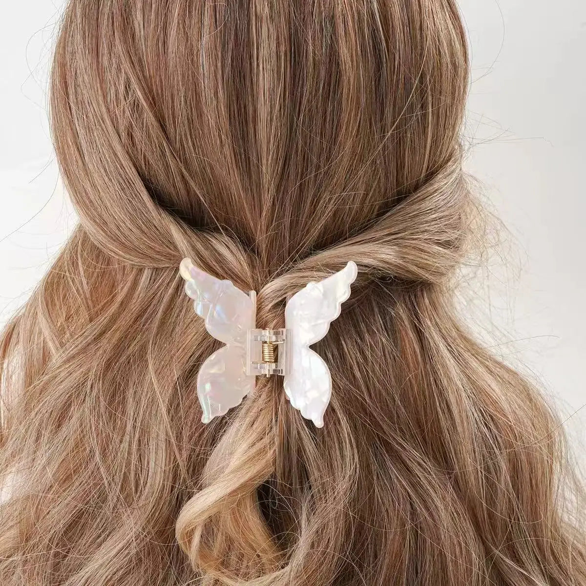 Three Dimensional Butterfly Acetate Hair Clip Lightweight - Smarsty