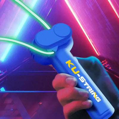Light Toy String Glow In The Dark String Rope Launcher Luminous Portable Handheld String Stress Relief Toys For Kids Party Gifts by Smarsty