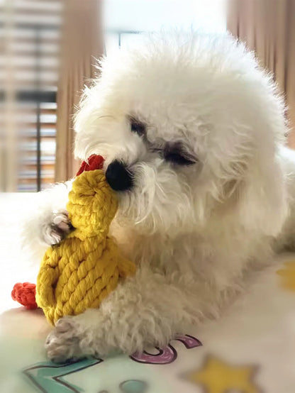 Hand-Woven Cotton Rope Dog Toy for Strong Chewers - Smarsty