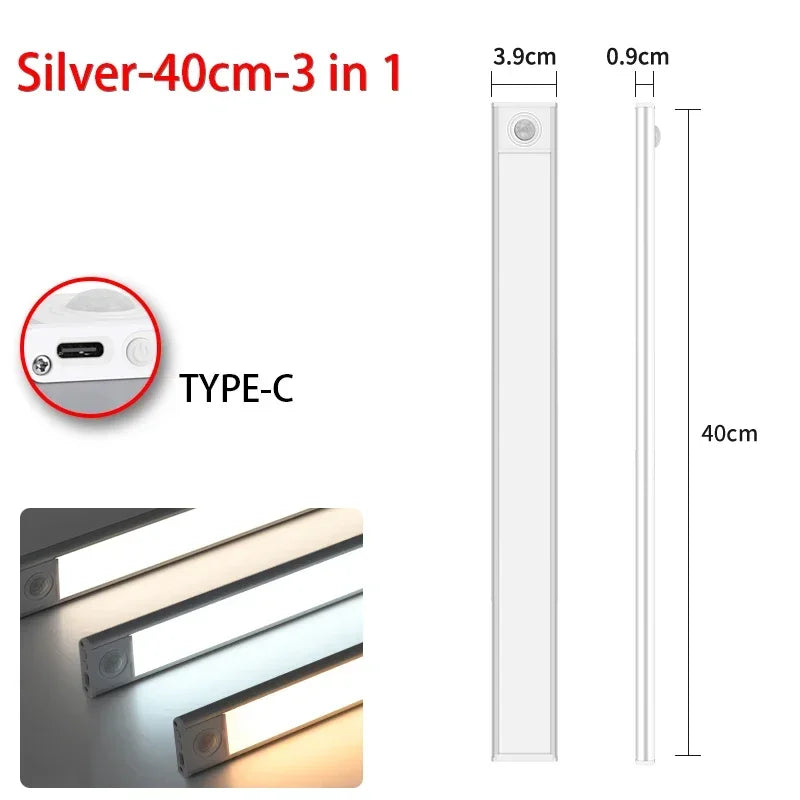 LED Motion Sensor Night Light for Cabinets and Wardrobes - Smarsty