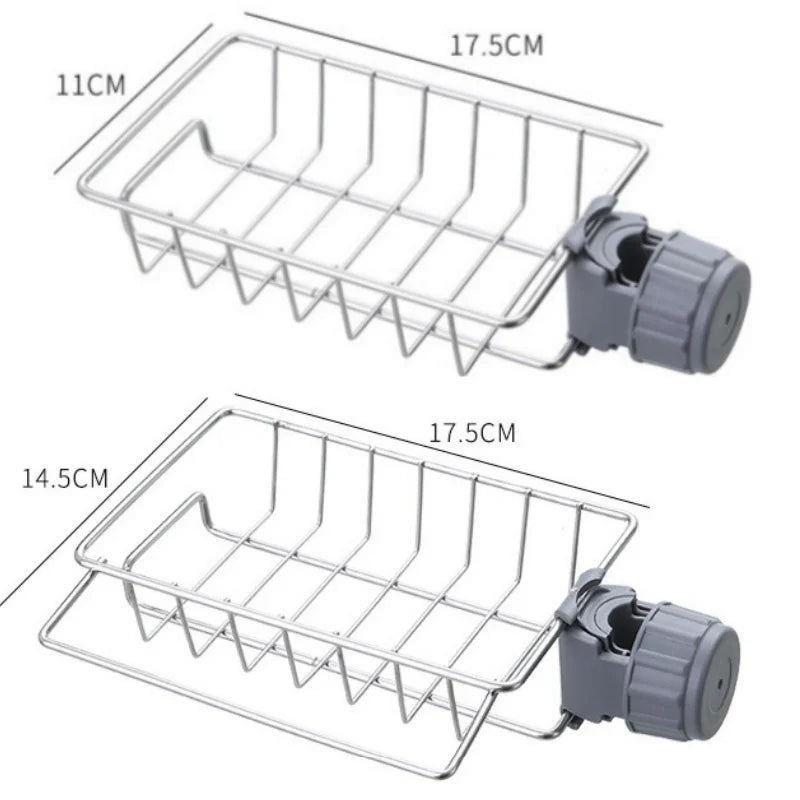 Faucet Hanging Type Drainage Rack For Kitchen Sink Bathroom Sink Holder Storage Rack Shelf Organizer Kitchen Accessories by Smarsty