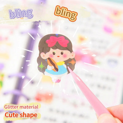 200p Kawaii Stickers for Kids Cute Stationary Aesthetic Diary Decoration Art Supplies Stickers for Scrapbooking Lot Korean Paper - Smarsty