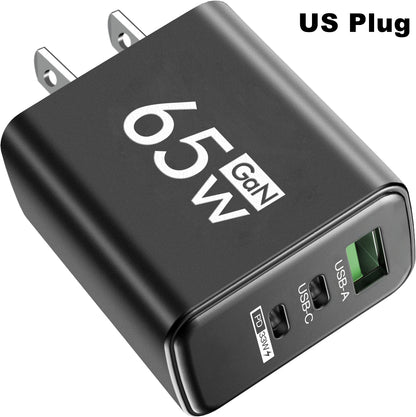 Three Port USB C PD Charger Fast Charge Wall Adapter - Smarsty