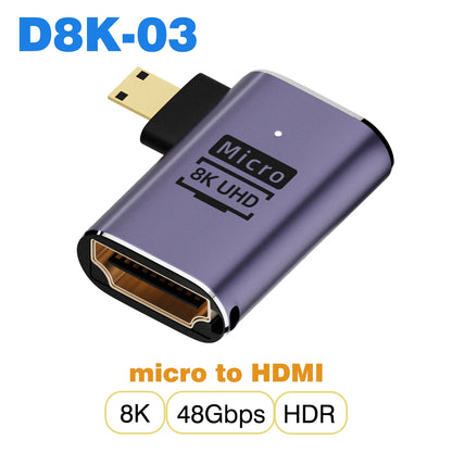 UGOURD HDMI 2.1 Cable Adapter for 8K 60Hz Support - Smarsty