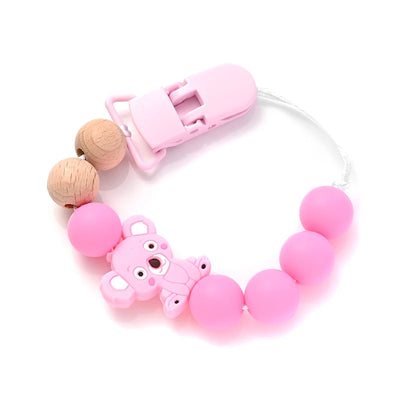 Baby Soother Plastic Pacifier Clip Animal Cartoon Silicone Dummy Holder Chain For Baby Nipple Chain Nursing Chew Toy Shower Gift by Smarsty