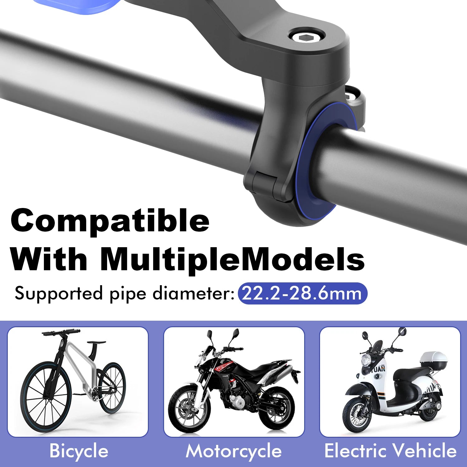 Universal Bike Phone Mount With Vibration Dampener - Smarsty