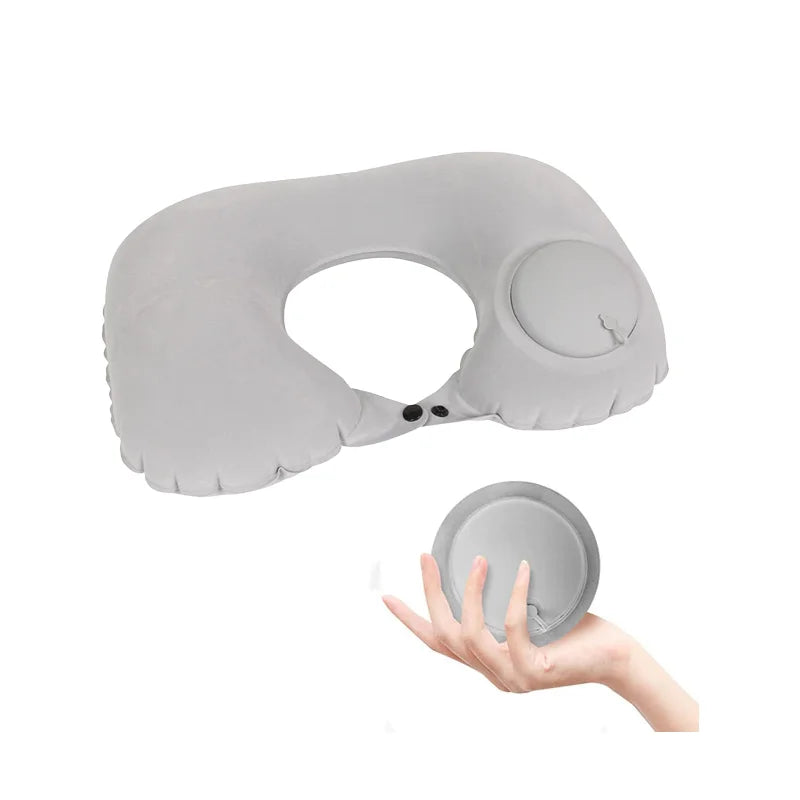 Portable Inflatable Travel Neck Pillow for Comfort - Smarsty