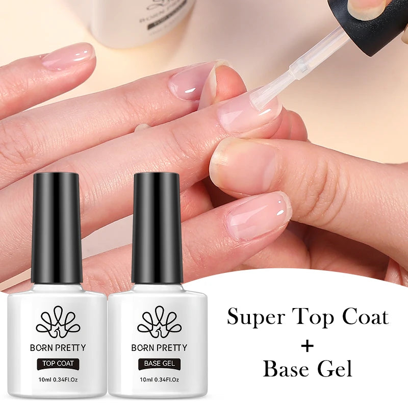 Born Pretty 10ml Base Gel Top Coat for Strong Nails - Smarsty