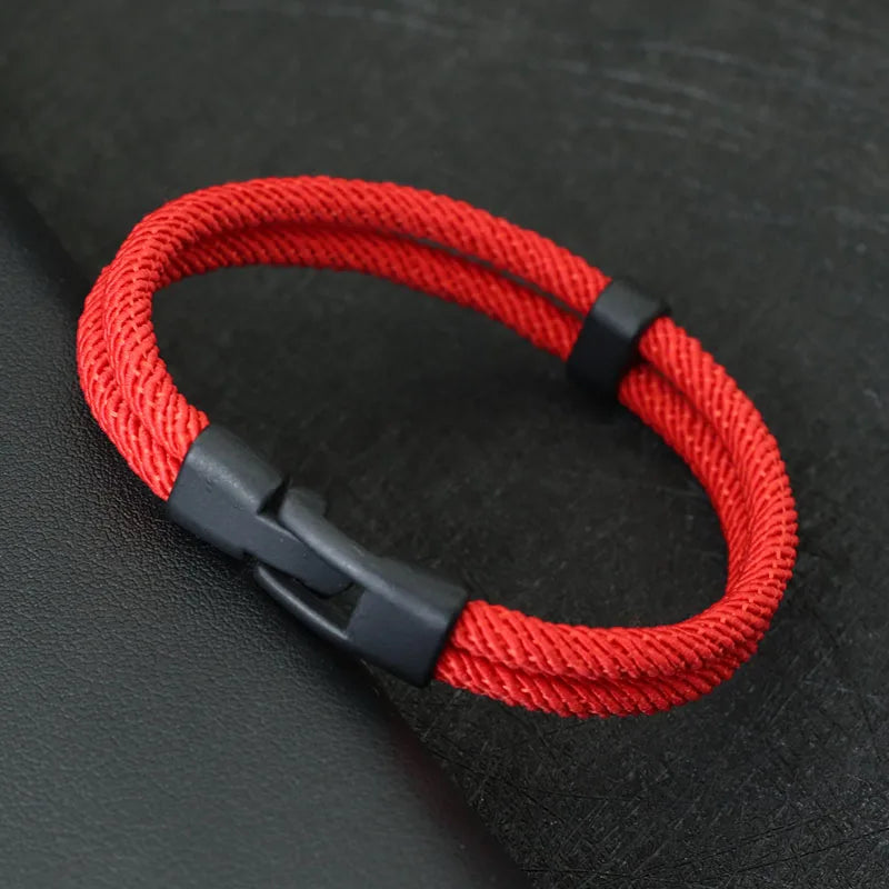 Men's Double Layer Thread Bracelet for Stylish Layering - Smarsty