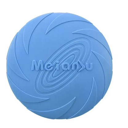 Multicolor Silicone Dog Frisbee Toy for Interactive Fun - Smarsty