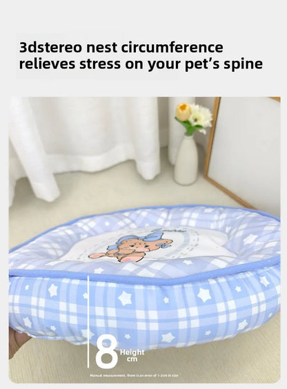 Round 50cm Reusable Pet Cooling Mat for Cats and Dogs - Smarsty