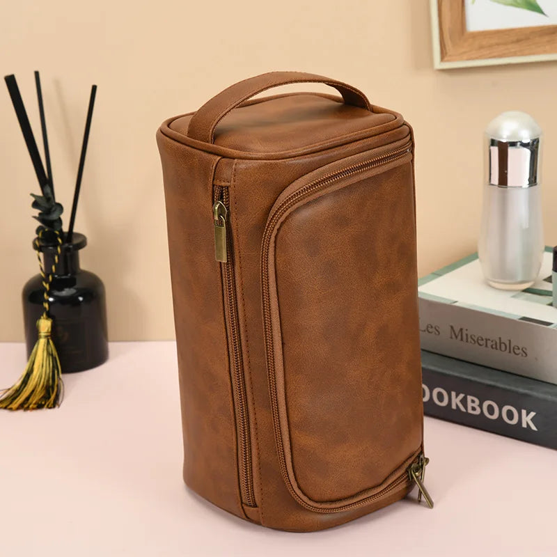 Men Luxury Toiletry Bag Travel Organizer With Hanging Hook - Smarsty
