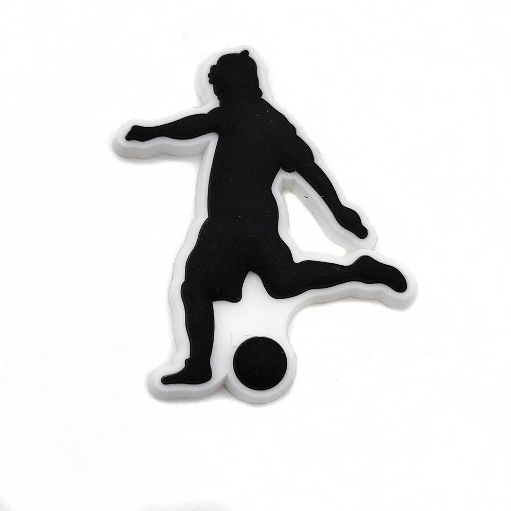 Sprot Soccer Football Shoe Charms Pin for Crocs Accessories Charms Clogs Slides DIY Shoe Decoration Buckle Party Gifts