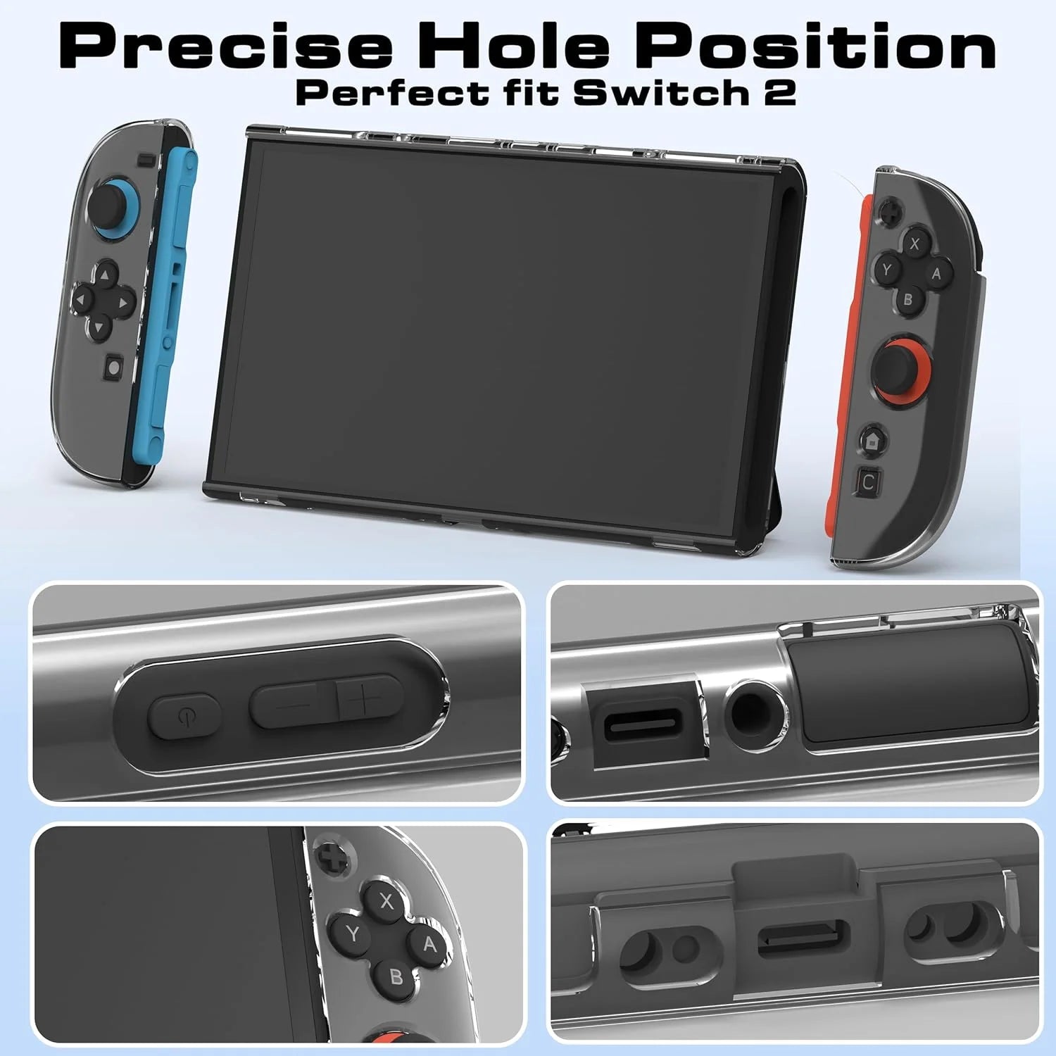 Clear Anti-Scratch Case for Nintendo Switch 2 - Smarsty