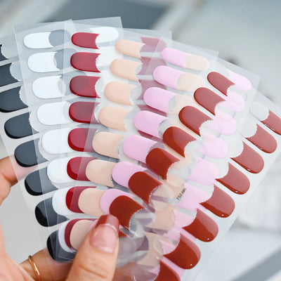 Long-Lasting Semi-Cured Gel Nail Stickers for Easy Application - Smarsty
