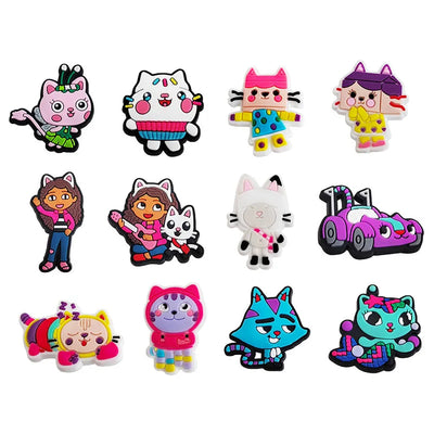 12Pcs Cartoon Shoe Charms,Shoe Decoration Charms,Cute Shoe Charms for Croc Kids Boys Girls Men Women Party Birthday Gifts - Smarsty