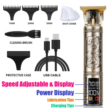 Heavy Metal Hair Clipper for Professional Men's Cuts - Smarsty