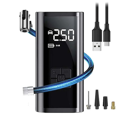 EAFC Portable Tire Inflator Rechargeable Electric Inflator For Car Bicycle Digital Air Compressor Football Ball Inflator Pump - Smarsty