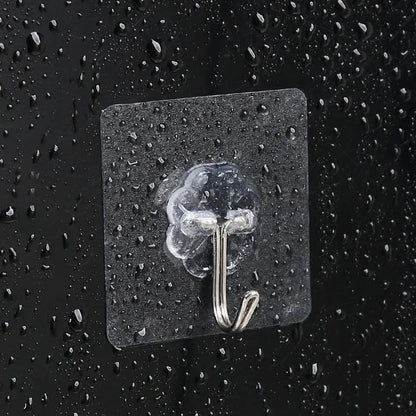 Transparent Stainless Steel Self-Adhesive Hooks for Easy Storage - Smarsty