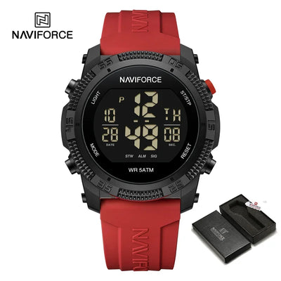 NAVIFORCE NF7104 Men's Waterproof Digital Watch with Alarm - Smarsty