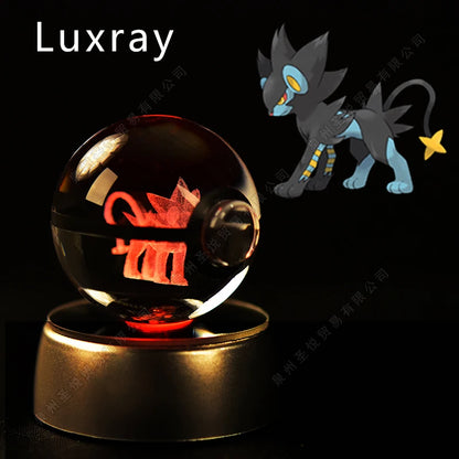 3D Pokemon Crystal Ball Night Light Lamp - Smarsty