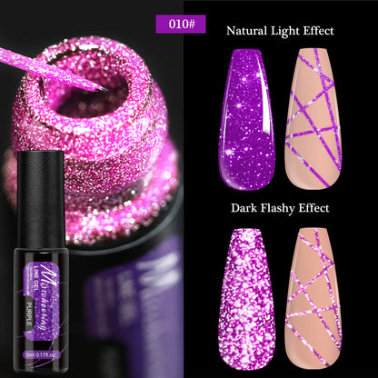 Gold Silver Metallic Nail Gel Polish for Stunning Mirror Finish - Smarsty