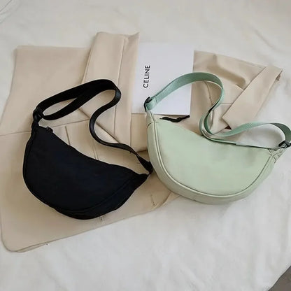 Women Backpack PU Leather Crossbody Bag With Zipper - Smarsty