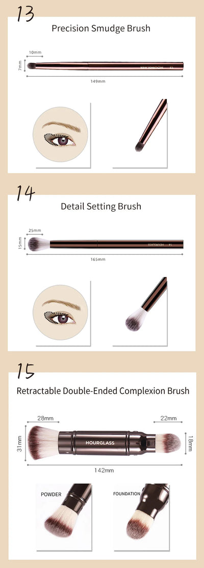 Hourglass Professional Makeup Brush for Versatile Application - Smarsty