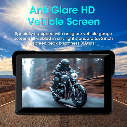 Motorcycle DVR GPS Navigation With CarPlay And Android Auto - Smarsty